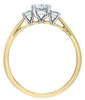 Yellow Gold Lab-Grown Diamond Engagement Ring.