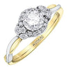 Yellow Gold Canadian Diamond Engagement Ring.