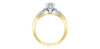 Yellow Gold Canadian Diamond Engagement Ring.