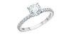 White Gold Lab-Grown Diamond Engagement Ring.