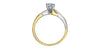 Yellow Gold Canadian Diamond Solitaire Engagement Ring.