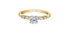 Yellow Gold Canadian Diamond Engagement Ring.