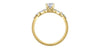 Yellow Gold Canadian Diamond Engagement Ring.