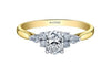 Yellow Gold Canadian Diamond Engagement Ring.