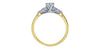 Yellow Gold Canadian Diamond Engagement Ring.