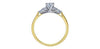 Yellow Gold Canadian Diamond Engagement Ring.