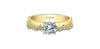 Yellow Gold Canadian Diamond Engagement Ring.
