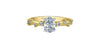 Yellow Gold Canadian Diamond Engagement Ring.