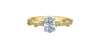 Yellow Gold Canadian Diamond Engagement Ring.