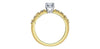 Yellow Gold Canadian Diamond Engagement Ring.