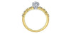 Yellow Gold Canadian Diamond Engagement Ring.