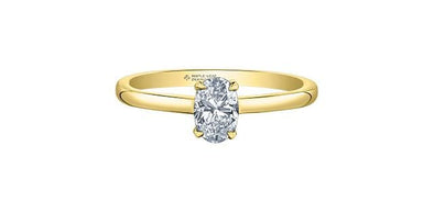 Yellow Gold Canadian Diamond Engagement Ring.