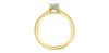 Yellow Gold Canadian Diamond Engagement Ring.