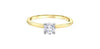Yellow Gold Canadian Diamond Solitaire Engagement Ring.