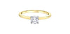 Yellow Gold Canadian Diamond Solitaire Engagement Ring.