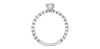 White Gold Canadian Diamond Engagement Ring.