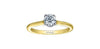 Yellow Gold Canadian Diamond Engagement Ring.