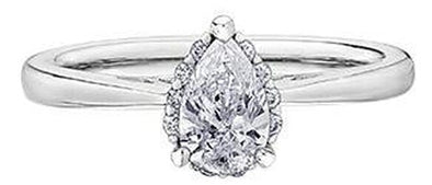 White Gold Diamond Engagement Ring.