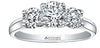White Gold Canadian Diamond Engagement 0.46 CTR1.00 Ct Total Diamond Weight
