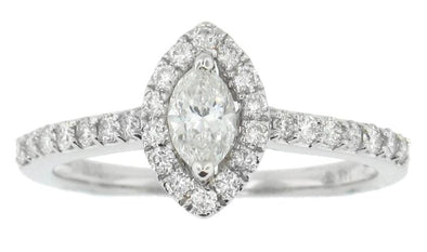 White Gold Diamond Engagement Ring.