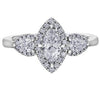 White Gold Canadian Diamond Engagement Ring.