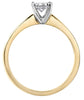 Yellow Gold Diamond Solitaire Engagement Ring.
