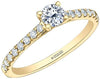 Yellow Gold Canadian Diamond Engagement Ring.