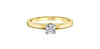 Yellow Gold Canadian Diamond Solitaire Engagement Ring.