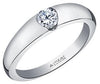 White Gold Canadian Diamond Engagement Ring.