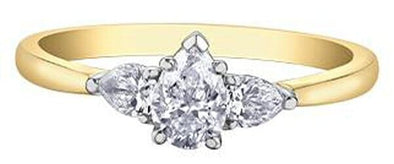 Yellow Gold Diamond Engagement Ring.