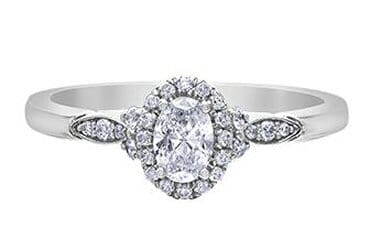 White Gold Diamond Engagement Ring.