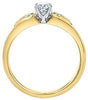 Yellow Gold Canadian Diamond Engagement Ring.