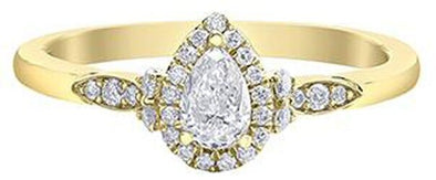 Yellow Gold Diamond Engagement Ring.