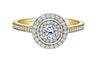 Yellow Gold Canadian Diamond Engagement Ring.