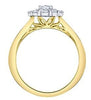 Yellow Gold Canadian Diamond Ring.