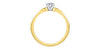 Yellow Gold Canadian Diamond Engagement Ring.