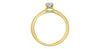 Yellow Gold Canadian Diamond Engagement Ring.
