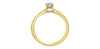Yellow Gold Canadian Diamond Engagement Ring.