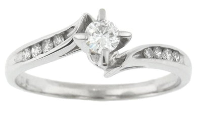 White Gold Diamond Engagement Ring.