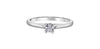 White Gold Canadian Diamond Solitaire Engagement Ring.