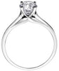 White Gold Canadian Diamond Solitaire Engagement Ring.