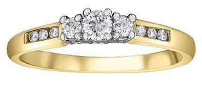 Yellow Gold Diamond Engagement Ring.