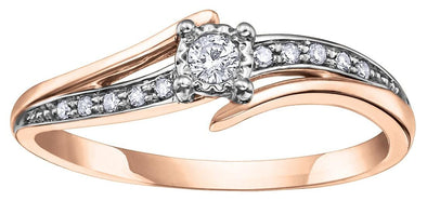 Rose Gold Diamond Engagement Ring.