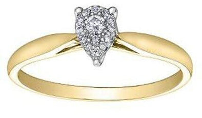 Yellow Gold Diamond Engagement Ring.