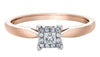 Rose Gold Diamond Engagement Ring.
