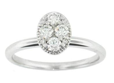 White Gold Canadian Diamond Engagement Ring.