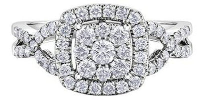 White Gold Diamond Engagement Ring.