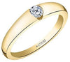 Yellow Gold Canadian Diamond Engagement Ring.