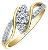 Yellow Gold Canadian Diamond Engagement Ring.