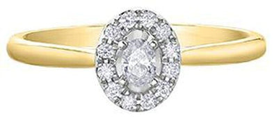 Yellow Gold Diamond Engagement Ring.